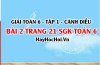 Giải bài 2 trang 21 Toán 6 Tập 1 SGK Cánh Diều